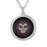 Dia de los Muertos spiderweb skull Necklaces Dia de los Muertos spiderweb skull Necklaces