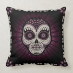 Dia de los Muertos spiderweb skull pillow Dia de los Muertos spiderweb skull pillow