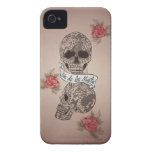 Dia De Los Muertos Sugar Skull Iphone 4 Cases