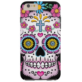 Dia de los Muertos Sugar Skull Tough iPhone 6 Plus Case