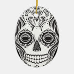 Dia de los Muertos That Girl Skull Christmas Tree Ornaments