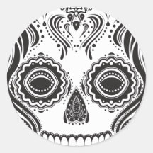 Dia de los Muertos That Girl Skull Stickers