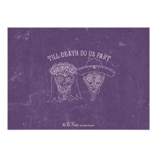 Dia de los Muertos Wedding Advice Cards