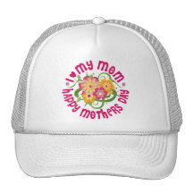 Día de madres feliz gorros bordados