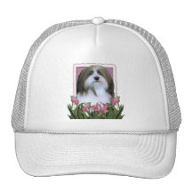 Día de madres - tulipanes rosados - Havanese Gorros