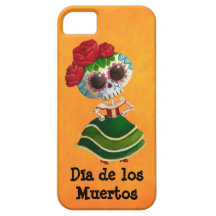 Dia de Muertos Mexican Miss Death iPhone 5 Case