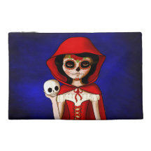 Dia De Muertos Red Riding Hood Travel Accessory Bags