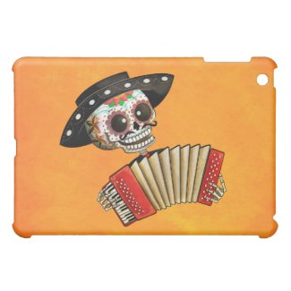 Dia de Muertos Skeleton Musician iPad Mini Case