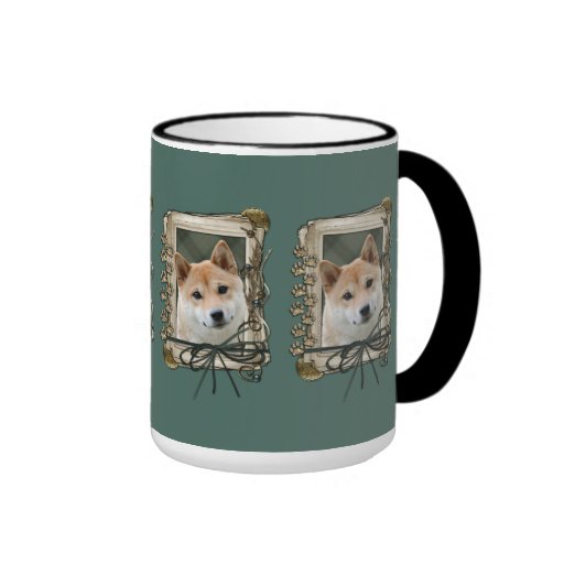 Día de padres - patas de piedra - Shiba Inu Taza De Café
