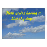 Día del cielo azul tarjetas