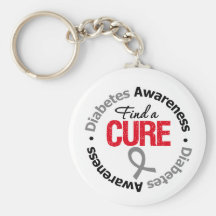 Diabetes Awareness Find A Cure Keychain