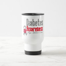 Diabetes Awareness Flower Ribbon Coffee Mug