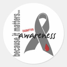 Diabetes Awareness Round Sticker