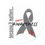 Diabetes Awareness Round Sticker