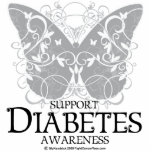 Diabetes Butterfly Photo Cutout