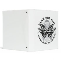Diabetes Butterfly Tribal binders