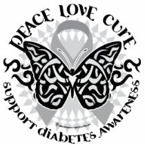 Diabetes Butterfly Tribal photo sculptures by fightcancertees Diabetes Butterfly Tribal photo sculptures