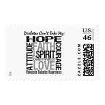 Diabetes Can't Take My Hope Collage Postage Stamps