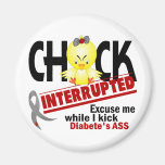 Diabetes Chick Interrupted 2 Magnets