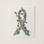 Diabetes Christmas Lights Ribbon Puzzles