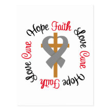 Diabetes Faith Hope Love Cross Postcard