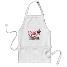 Diabetes Faith Matters Butterfly Ribbon Apron