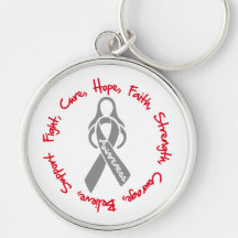 Diabetes Fight Cure Hope Logo Key Chain
