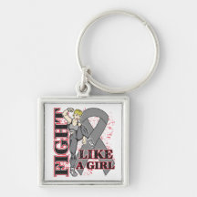 Diabetes Fight Like A Girl Kickin Butt Key Chains