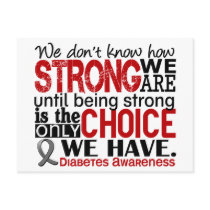 Diabetes How Strong We Are Post Card