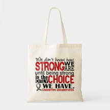 Diabetes How Strong We Are Tote Bags