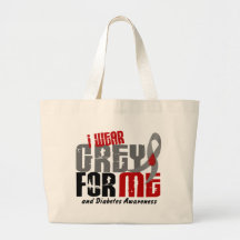 Diabetes I WEAR GREY FOR ME 6.2 Bag