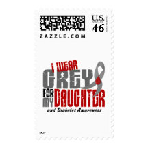 Diabetes I WEAR GREY FOR MY DAUGHTER 6.2 Postage