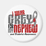 Diabetes I WEAR GREY FOR MY NEPHEW 6.2 Refrigerator Magnets