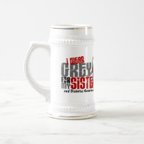 Diabetes I WEAR GREY FOR MY SISTER 6.2 Coffee Mug
