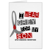 Diabetes I Wear Grey For My Son 37 Cards
