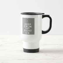 Diabetes Keep Calm and Fight On Mugs