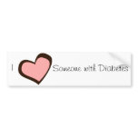 Diabetes Love Bumper Sticker