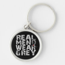Diabetes Real Men Wear Grey Key Chains