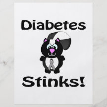 Diabetes Stinks Skunk Awareness Design Full Color Flyer