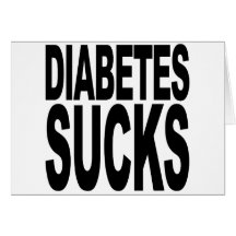 Diabetes Sucks Greeting Card