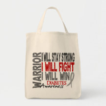 Diabetes Warrior Canvas Bags