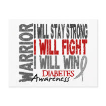 Diabetes Warrior Post Cards