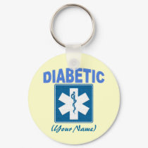 DIABETIC KEYCHAIN WITH YOUR NAME by mr_bill2 DIABETIC KEYCHAIN WITH YOUR NAME