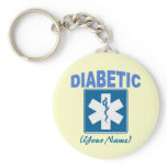 DIABETIC KEYCHAIN WITH YOUR NAME