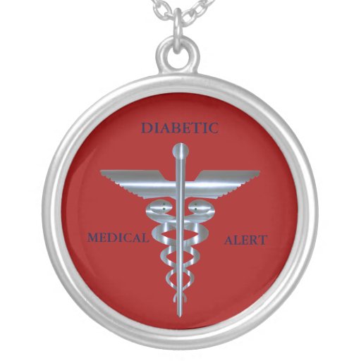 diabetic alert diabetic alert caduceus necklace zazzle diabetic alert diabetic alert caduceus necklace zazzle