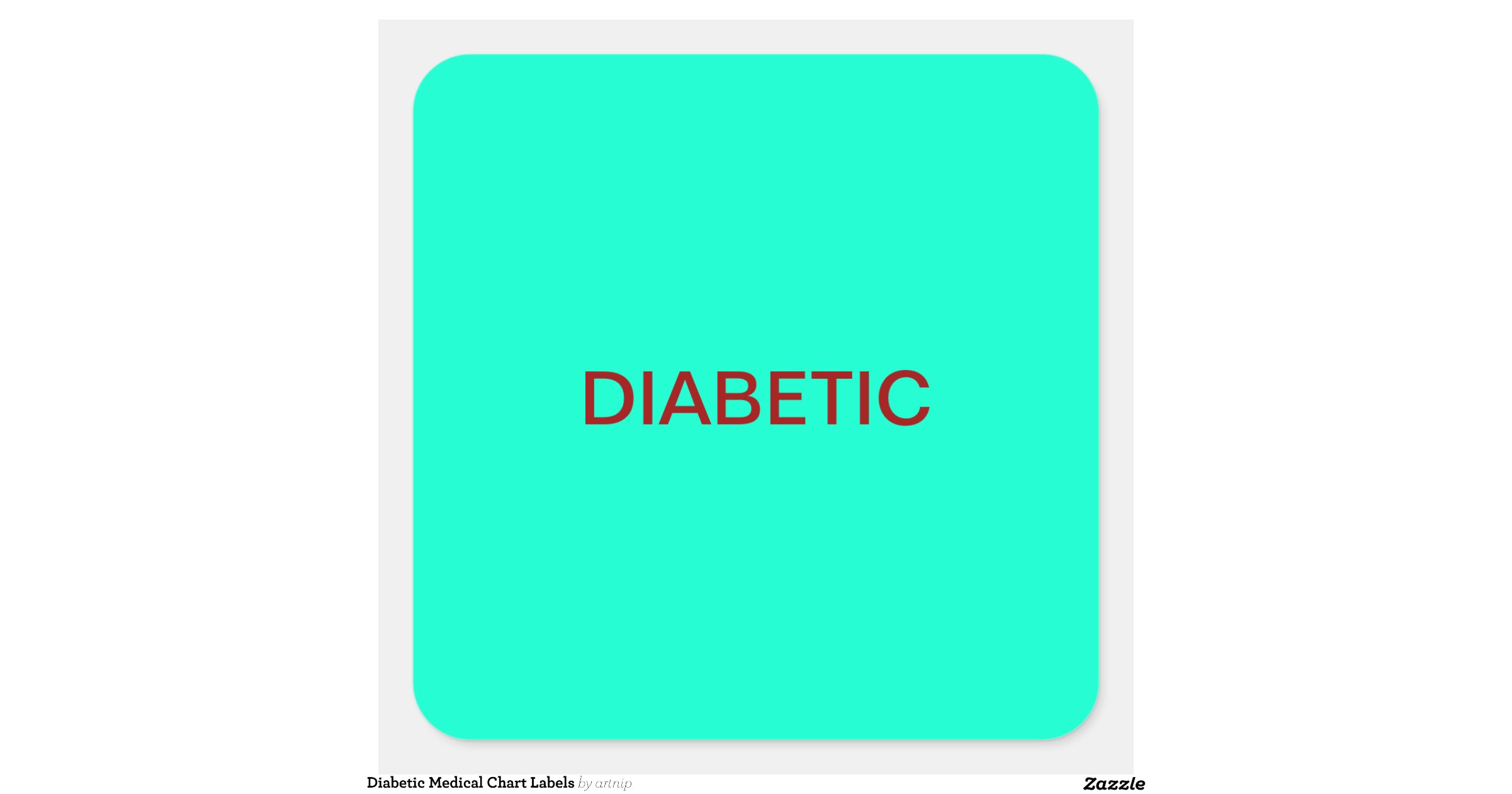 diabetic medical chart labels square sticker year stickers for medical charts