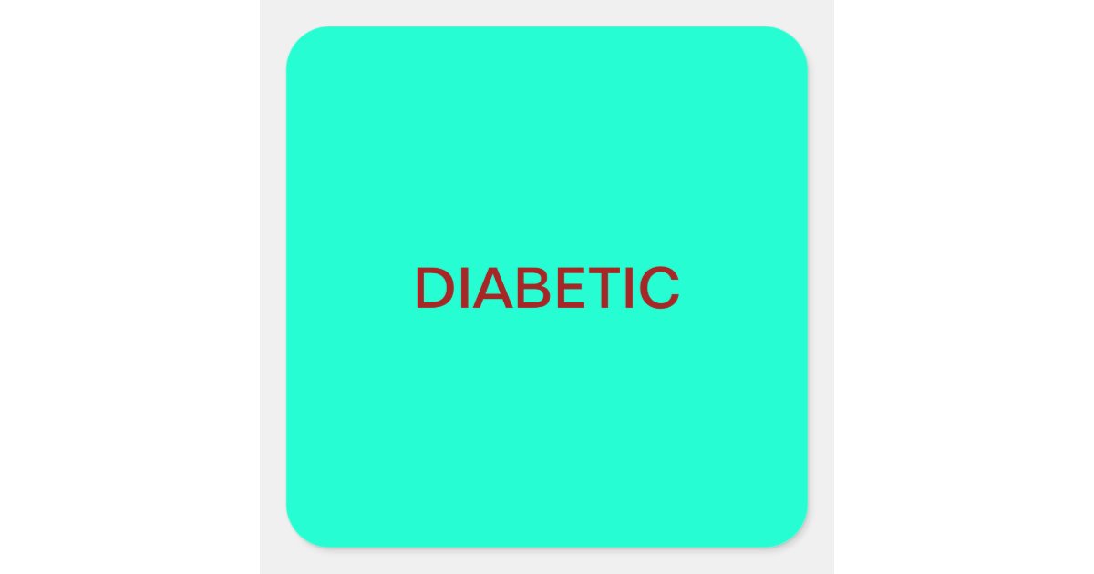 diabetic medical chart labels square sticker zazzle year stickers for medical charts