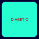 Diabetic Medical Chart Labels stickers