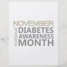 Diabetics November Diabetes Awareness Month Full Color Flyer