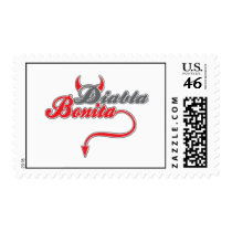 Diabla Bonita Postage Stamp by brev87 Diabla Bonita Postage Stamp